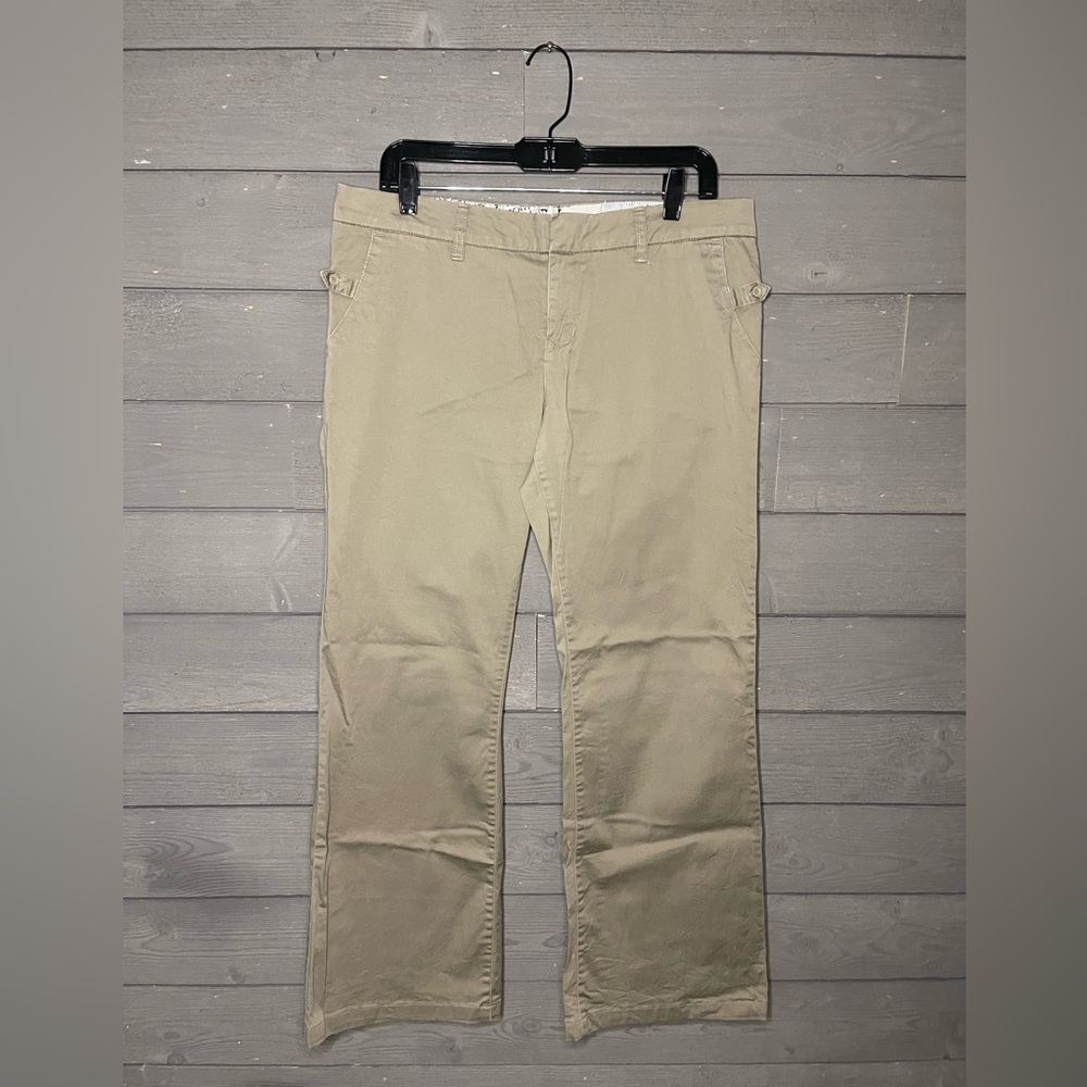 Volcon Wide Leg Olive Khaki Chino Pants Sz 11